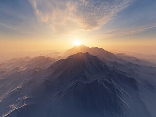 Wall Mural - Mountain Sunset