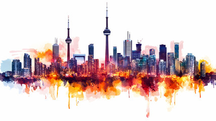 Wall Mural - The skyline of Toronto, Canada.