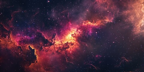 Wall Mural - Galaxy with stars in background