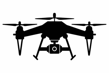 Wall Mural - drone line art silhouette vector illustration