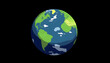 © SusDmi - Image of the earth, clipart style, with white tones