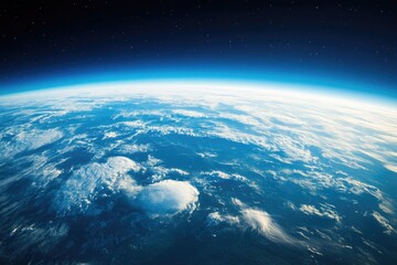 Wall Mural - Earth viewed from space station