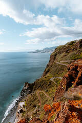 the coast of the atlantic ocean, madeira portugal 