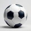 © Hamza - High-resolution stock photo of an elegant and graceful football, refined features, commercial quality, soft lighting, neutral background