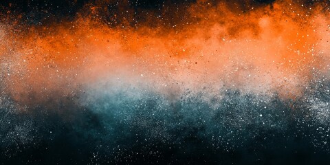 Wall Mural - Teal orange black white abstract grunge gradient background, grainy texture effect, poster banner landing page backdrop design, Generative AI