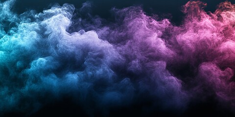 Wall Mural - Grainy gradient background green purple noise texture color gradient abstract glowing banner header poster design, Generative AI