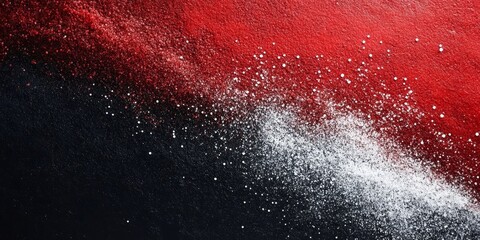 Wall Mural - Abstract red black white grainy gradient background noise texture poster banner design, Generative AI