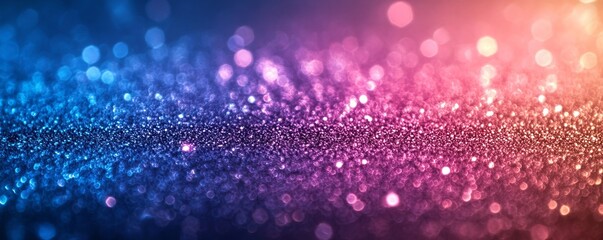 Wall Mural - Blue purple pink color gradients grainy background, abstract vibrant banner design, copy space, Generative AI