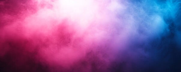 Wall Mural - Blue purple pink color gradients grainy background, abstract vibrant banner design, copy space, Generative AI