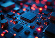 © Galeno - colorful lights modern circuit board illustrate data flowing numerous electronic