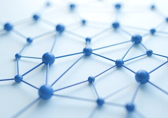 interconnected nodes form sleek network web development