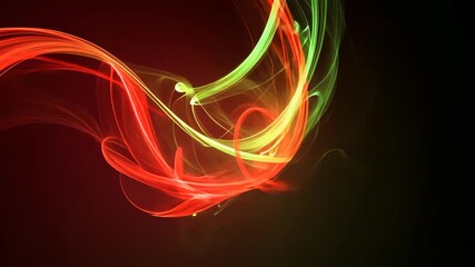 Wall Mural - colorful swirling lines create vibrant patterns against a dark background to showcase abstract artwo