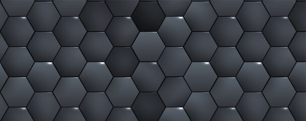 Wall Mural - Geometric hexagon abstract background with simple polygonal elements