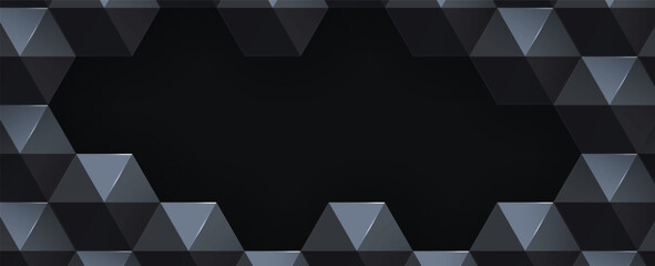 Leinwandbilder - Geometric hexagon abstract background with simple polygonal elements