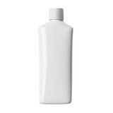white plastic bottle isolated