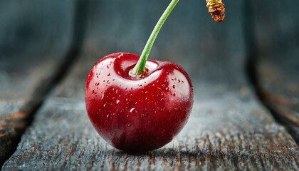 Wall Mural - Sweet cherries pile is isolated on a background. Clipping path.