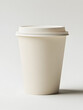 © Muzy Studio - Single Blank White Paper Coffee Cup on White Background for mockup