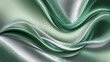 © sembiz sembiz - vibrant metallic wave pattern in green and silver for futuristic design applications