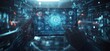 © EFA - A hand interacts with a futuristic digital interface displaying data and graphics.