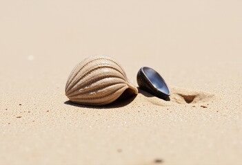 Wall Mural - seashell on the beach