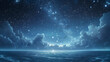 © axel - Heres the Ghiblistyle image of a serene ocean under a starry sky with the Milky Way It captures the tranquility and wonder of a magical night by the sea