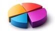 © Abdul - Colorful pie chart icon with three distinct segments isolated on a transparent background great for data visualization or business analytics