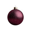 © Clipart - 3D Render of Red Christmas Ball on Transparent Background, Full Depth of Field