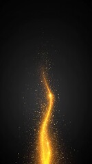Wall Mural - minimalist smartphone wallpaper with fading golden dots on dark gray background