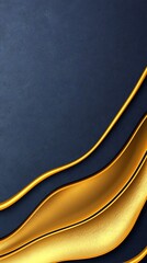 Wall Mural - elegant golden wave minimalist smartphone wallpaper design with luxury simplicity