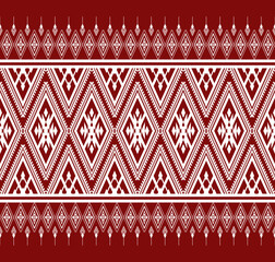 Geometric ethnic oriental seamless pattern traditional Design for background,carpet,wallpaper.clothing,wrapping,Batik fabric,Vector illustration.embroidery style - Sadu, sadou, sadow or sado