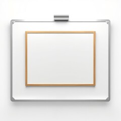 3d render of whiteboard for mockup frame isolated frame border design background isolated