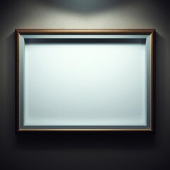 Frame isolated on a wall with an empty slot frame isolated frame border design background isolated