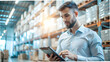 © Netaya - Supply Chain Analyst Evaluating Storage Costs with Calculator in Warehouse Office