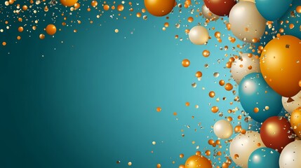 Canvas Print - Perfect for birthdays and celebrations, a balloon-themed backdrop adds whimsy.