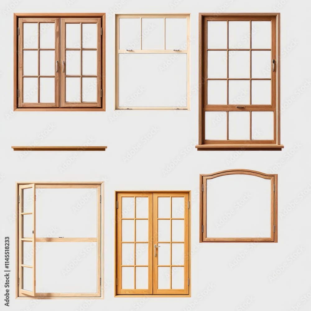 Windows Window Border Template Set of different windows is cut out on a transparent background windows ...