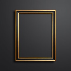 Empty black and gold wooden picture frame frame isolated frame border design background isolated