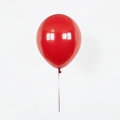 Wall Mural - red balloon on white background. red ballon. Ballon