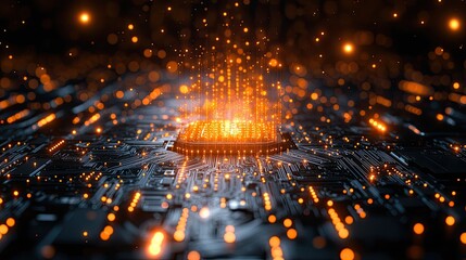 Wall Mural - abstract technology, internet, speed as background, futuristic wallpaper, metaverse, cloud computing
