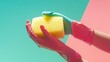 © Olena - Female hand wearing a cleaning glove and holding a sponge