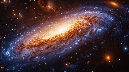 Wall Mural - The Milky Way galaxy stretches across the cosmos, representing astronomy, science, and environmental conservation, with stars and celestial bodies highlighting the vastness of the universe.