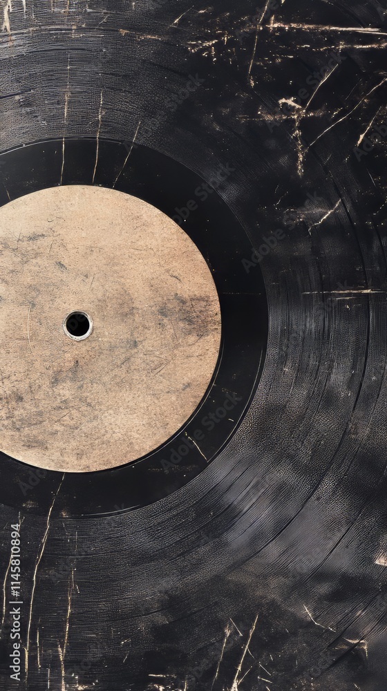 Record Outline Texture Vinyl record album ep cover texture mockup. realistic paper overlay ...
