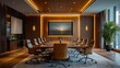 © siyons - Modern Conference Room With Ocean Sunset View