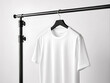 © md - white t-shirt closeup on hanger