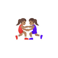 Wall Mural - Wrestlers Emoji