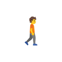 Wall Mural - Walking Person Emoji