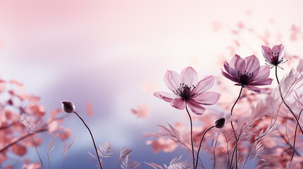 Wall Mural - Soft pink pastels background, wedding, anniversary, valentines theme and concept