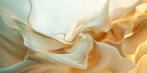 Wall Mural - Close-up of white fabric texture