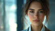 © Zareen - Woman  Portrait  Face  Closeup  Green Eyes  Brown Hair  Casual  Modern