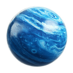 Wall Mural - Neptune planet isolated on white background. Celestial body in solar system