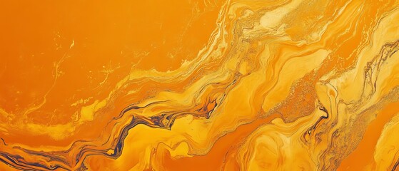 Wall Mural - vintage marbled texture on vibrant orange background – retro artistic pattern with warm tones, seaml